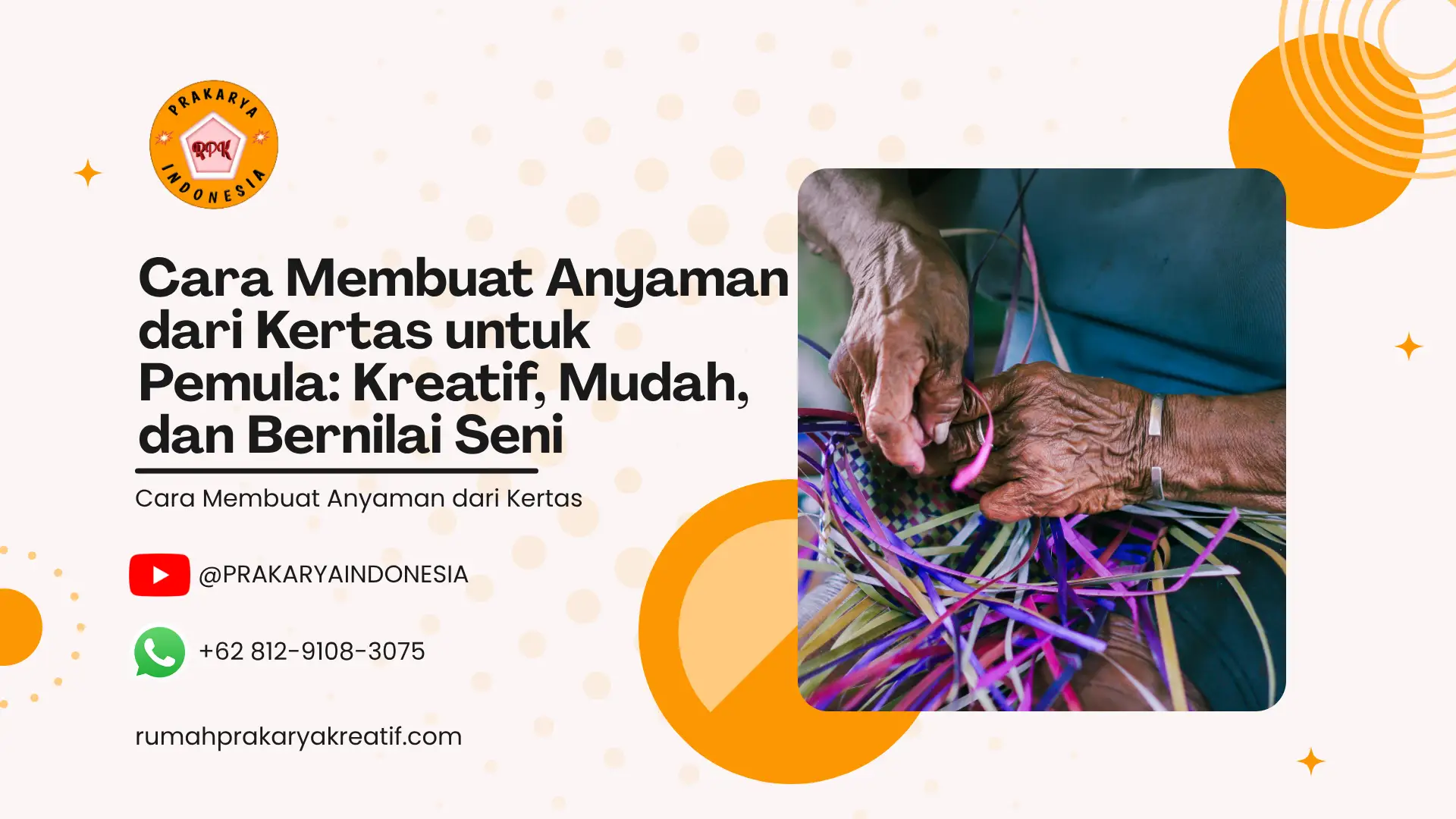 Cara Membuat Anyaman dari Kertas