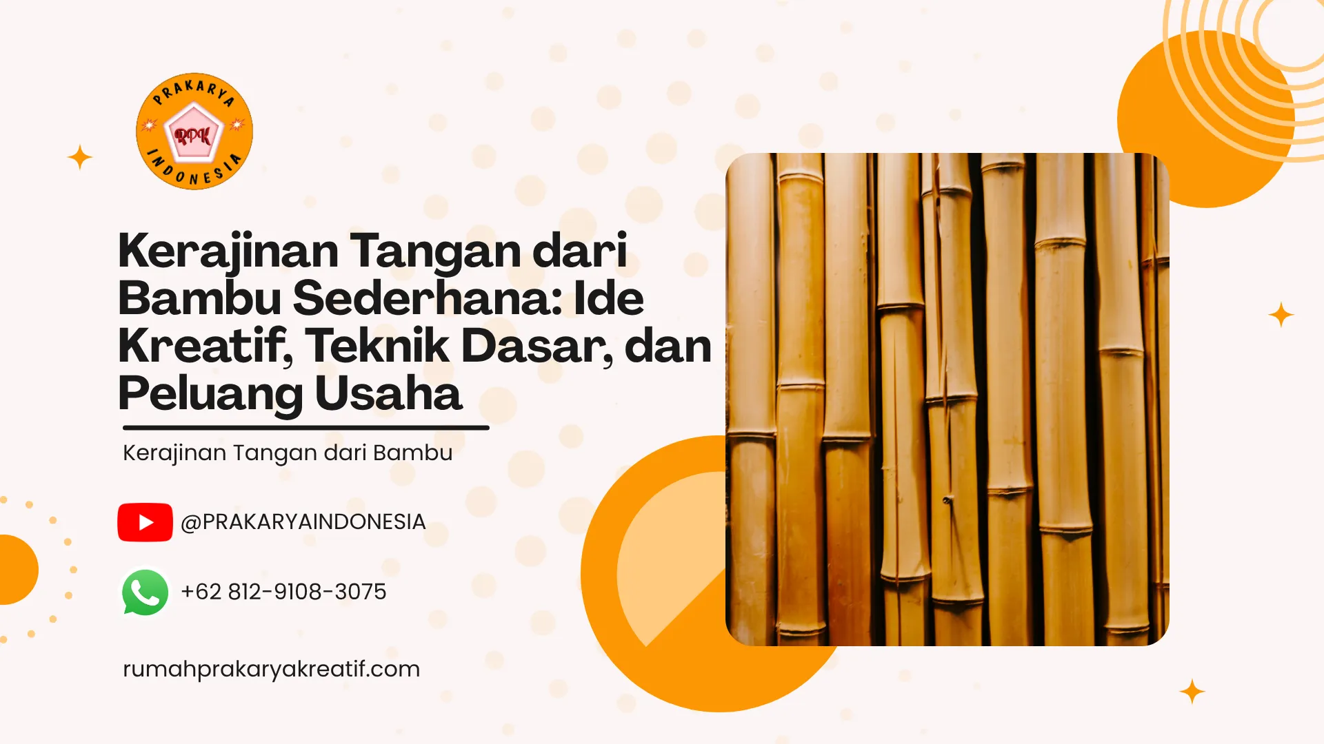 Kerajinan Tangan dari Bambu