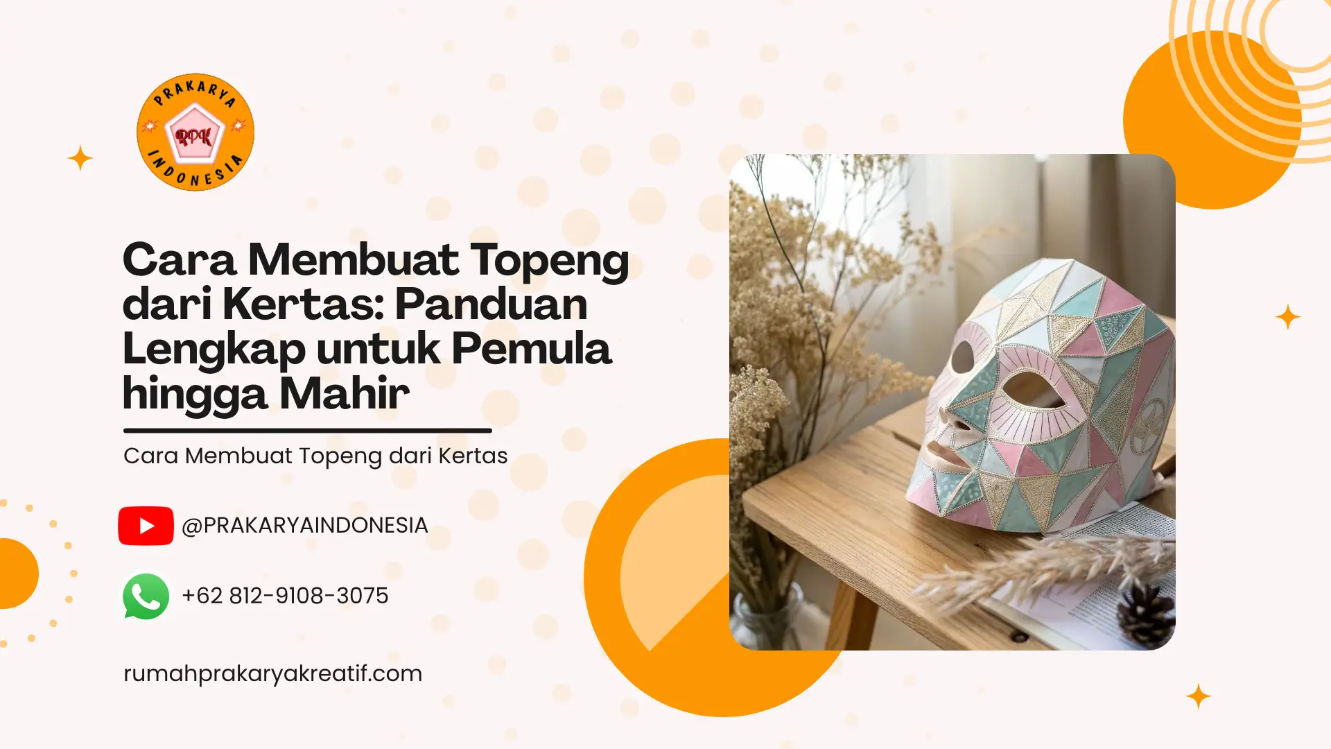 Cara Membuat Topeng dari Kertas