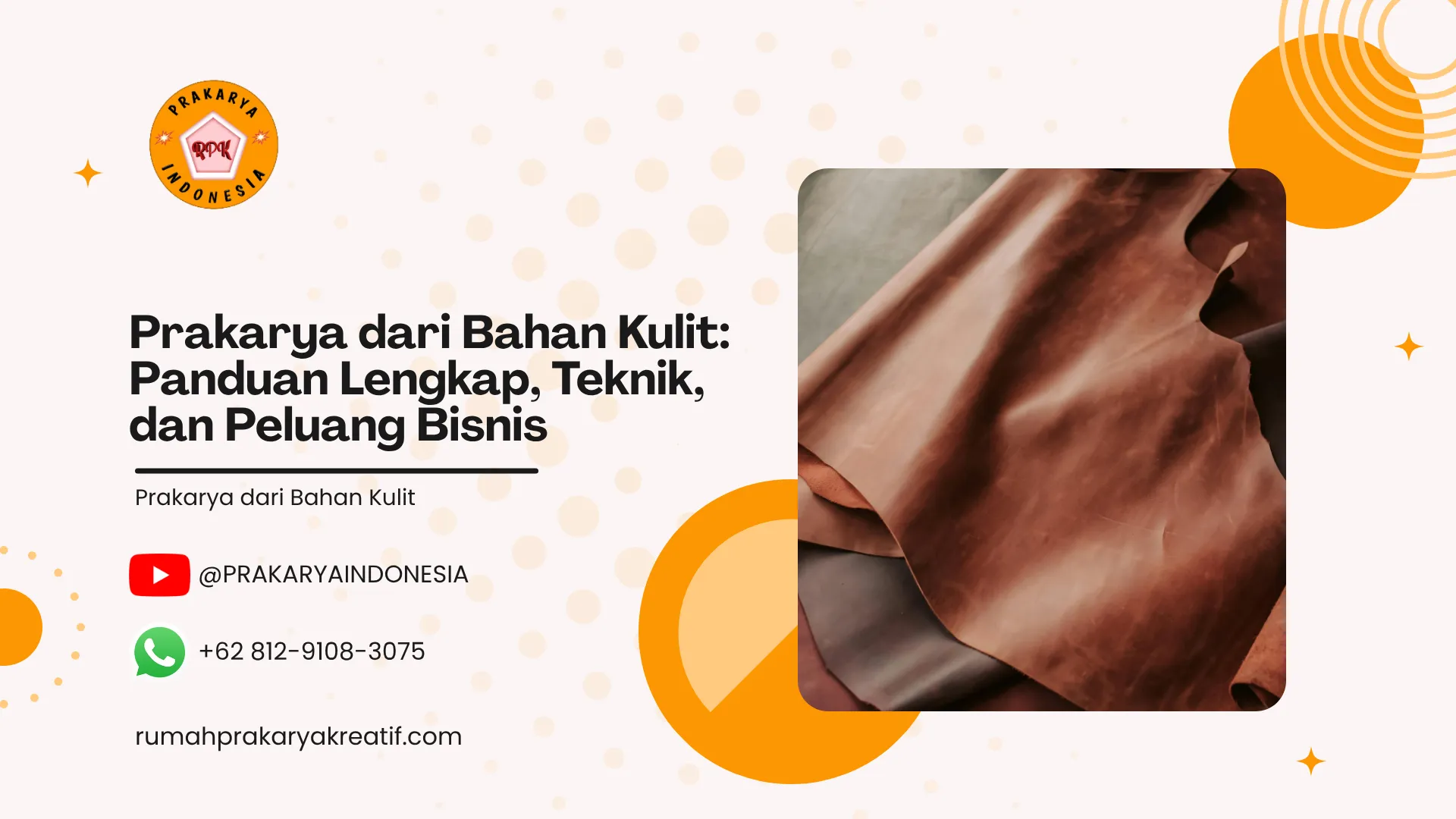 Prakarya dari Bahan Kulit