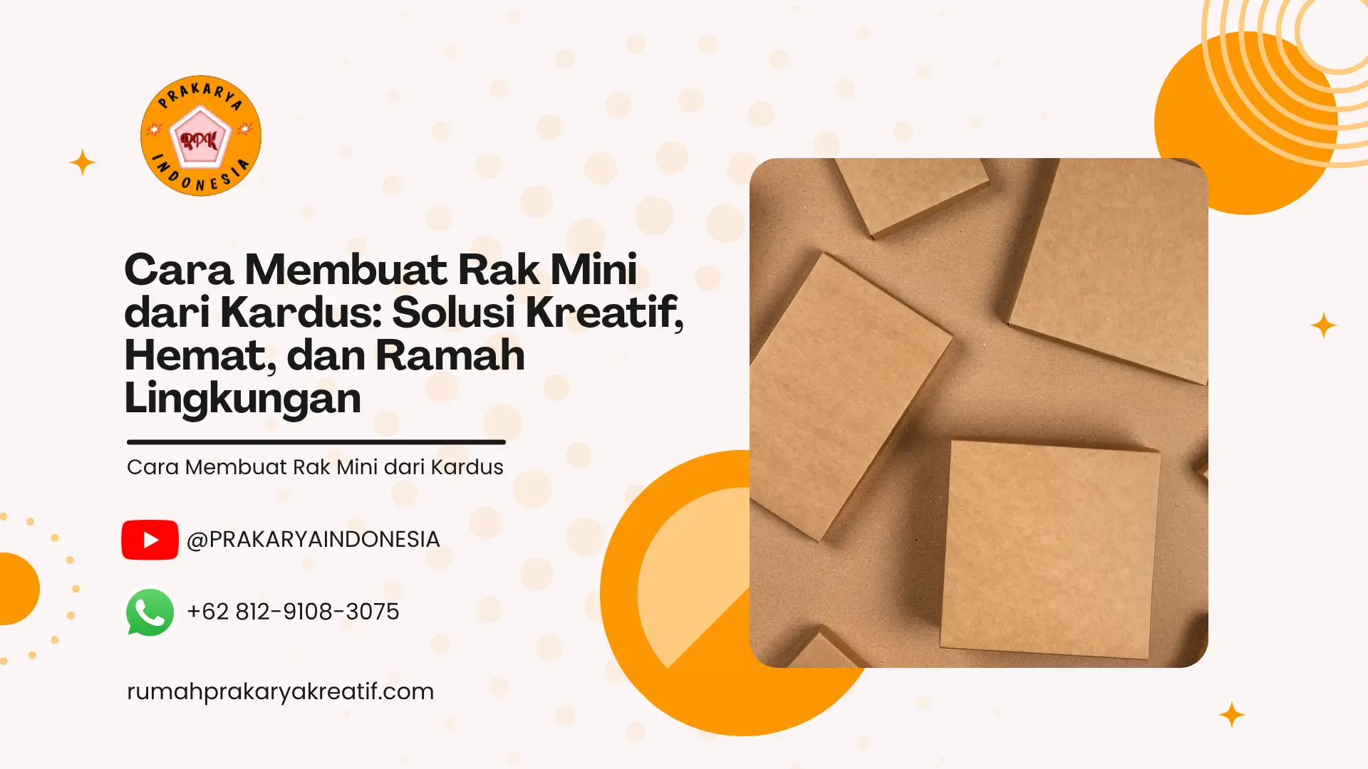 Cara Membuat Rak Mini dari Kardus