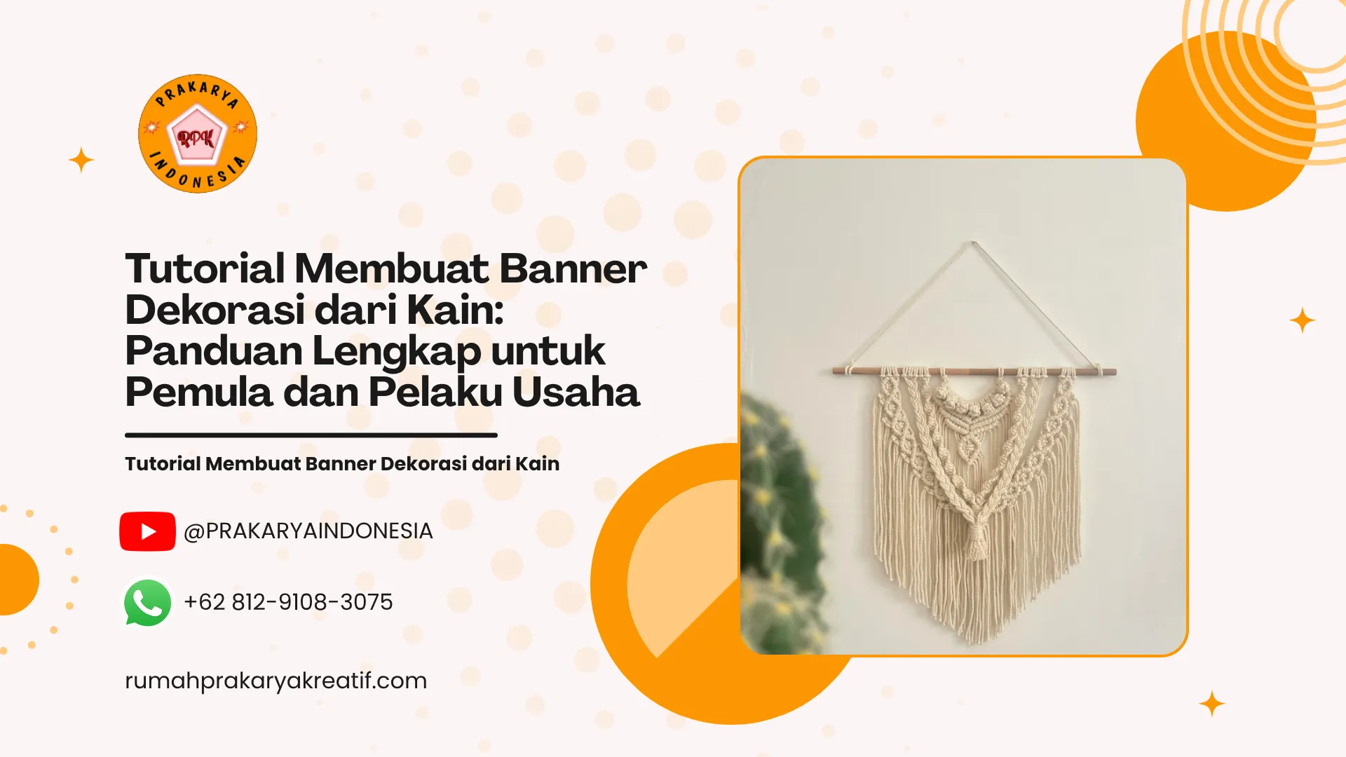 Tutorial Membuat Banner Dekorasi dari Kain