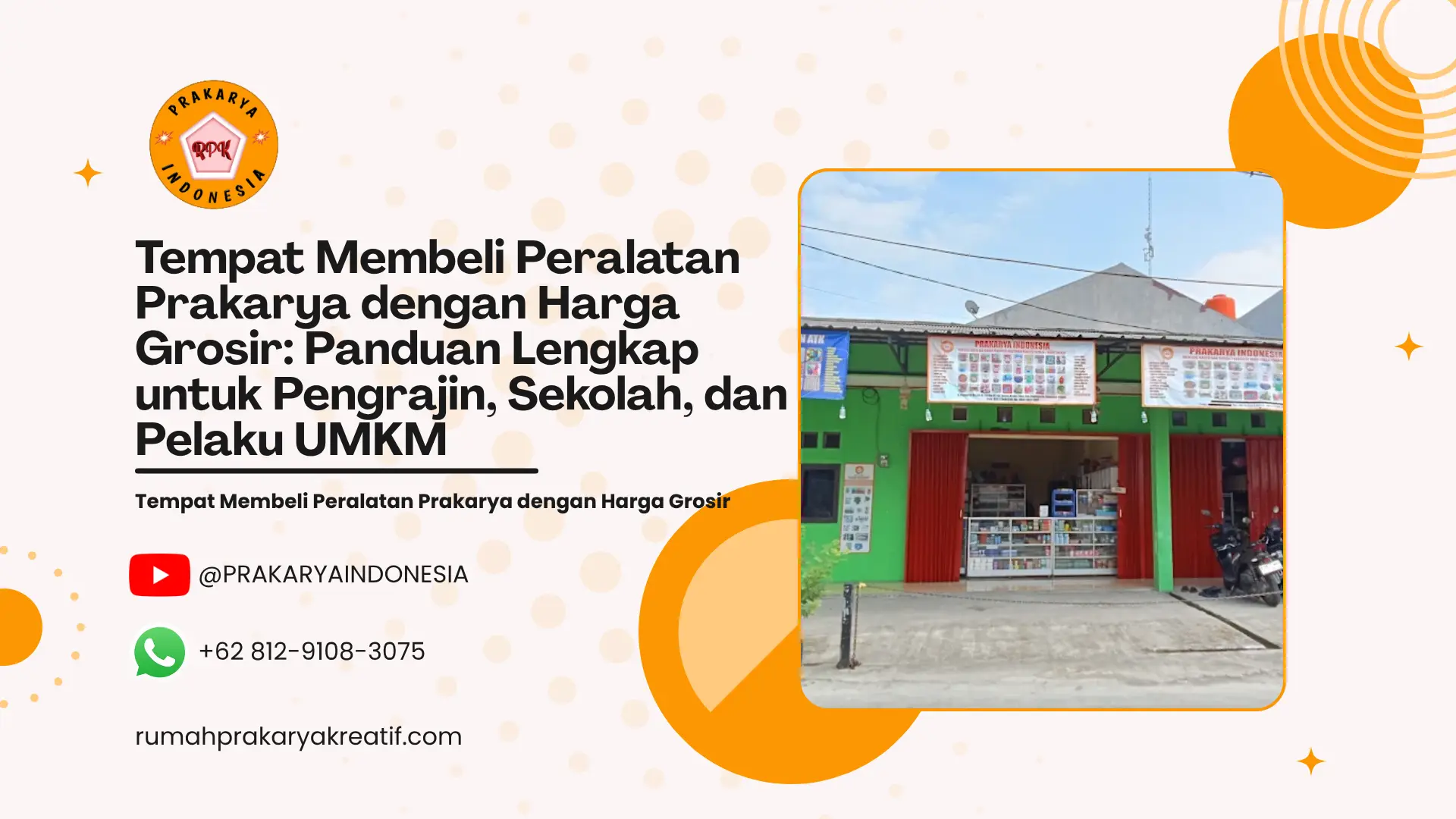 Tempat Membeli Peralatan Prakarya dengan Harga Grosir